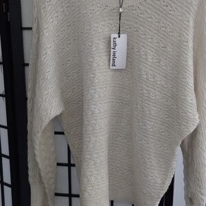 Kathy Ireland Women's Elegant Cream Sweater